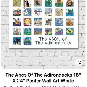 The ABC’s of the Adirondacks Poster by Karyn Burns